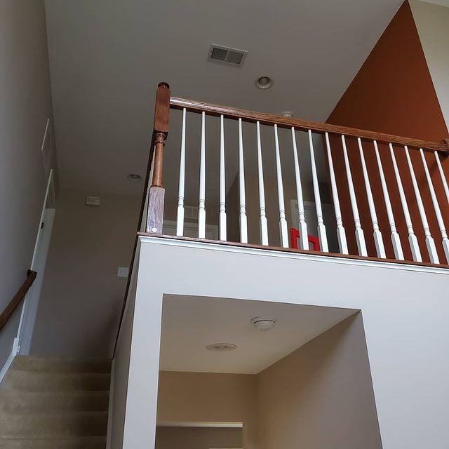 Delaware Painting, Residential Painting, Interior Painting, Color Consultation, Color Consultant, Remodeling, Expert Painting, Sherwin-Williams, Stairway, Accent Wall, Middletown