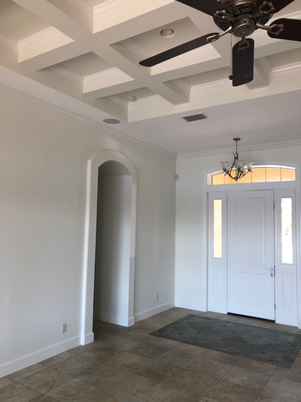 Alabaster walls with Snowbound trim and doors