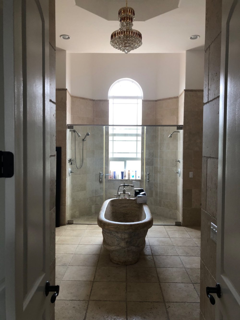 Beautiful bathroom with Repose Gray