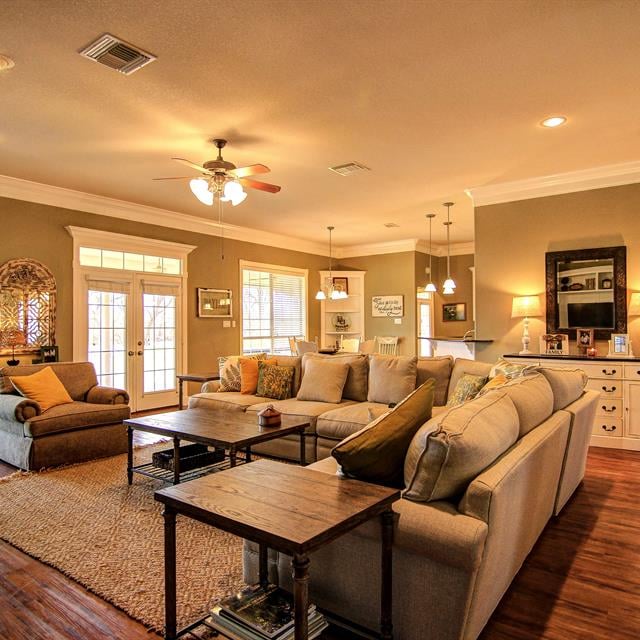 Beige family room