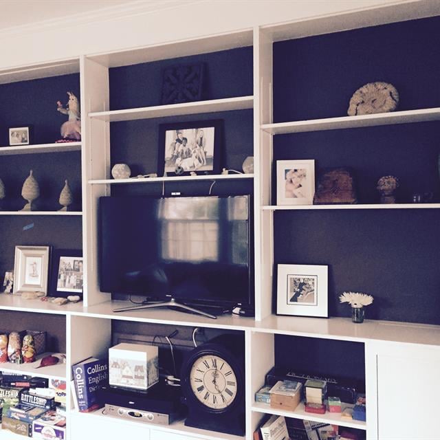 Cabinets in a living room