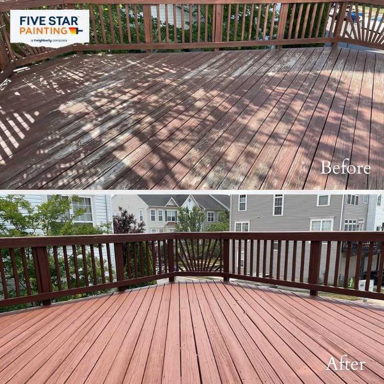 Deck revived: fresh color!