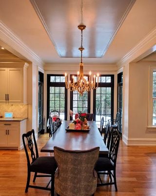 Dining Room, Sherwin-Williams, Interior Trim, Moulding, Wilmington, Delaware Painting, Residential Painting, Interior Painting, Color Consultation, Color Consultant, Remodeling, Expert Painting