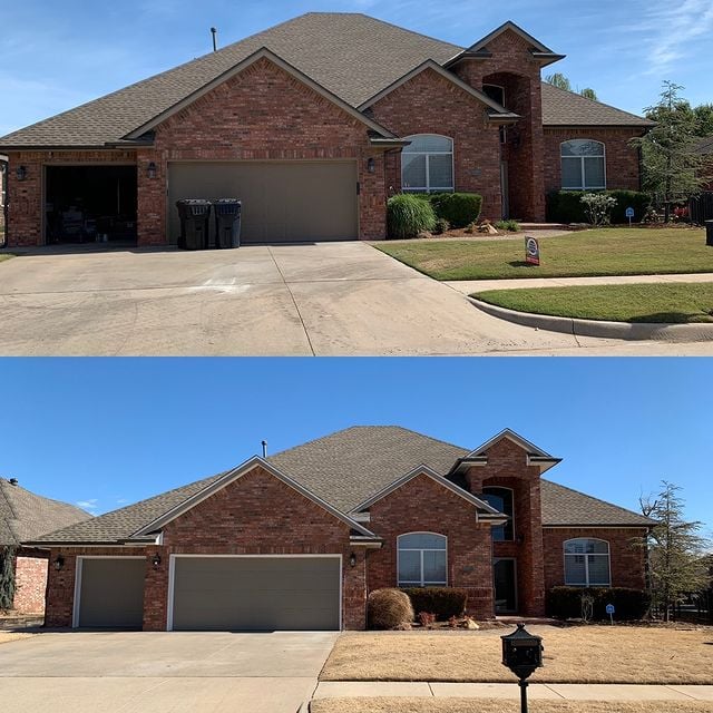 Exterior painting and repairs. We custom-matched colors to a neighbor's house that the homeowner liked and their current window color.