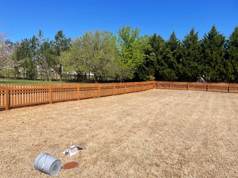 Staining Fence