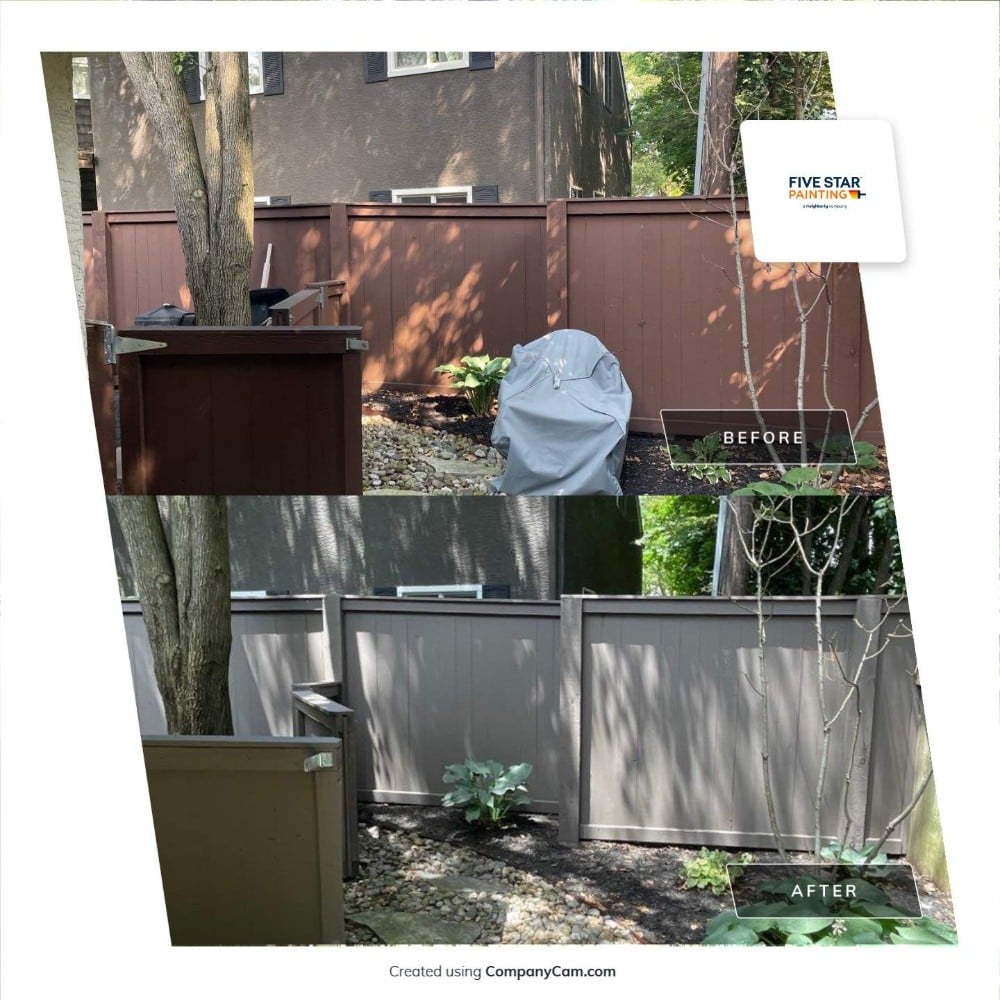 Fence Before and After