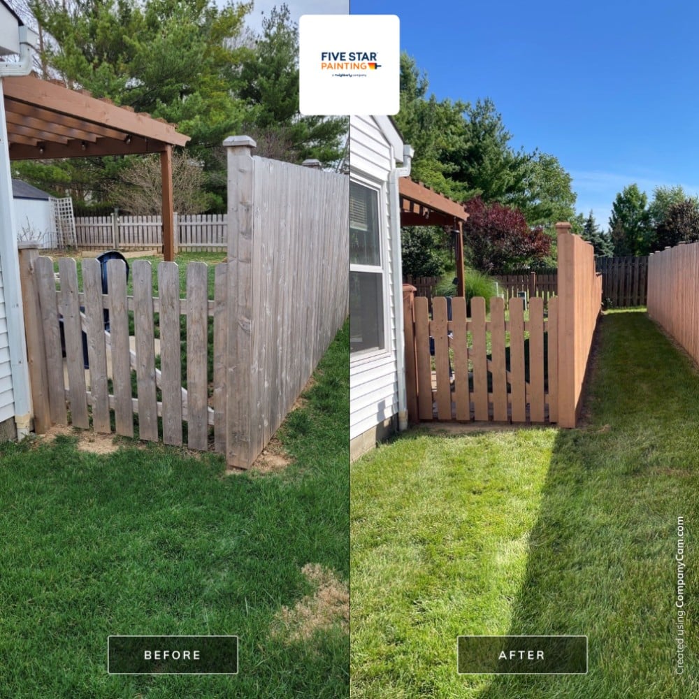 Fence Before and After