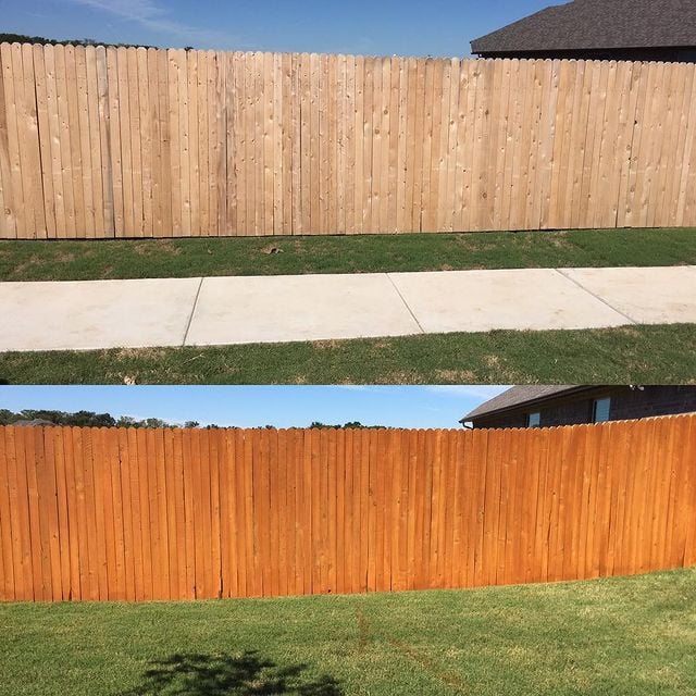 Get your new fence stained and protected