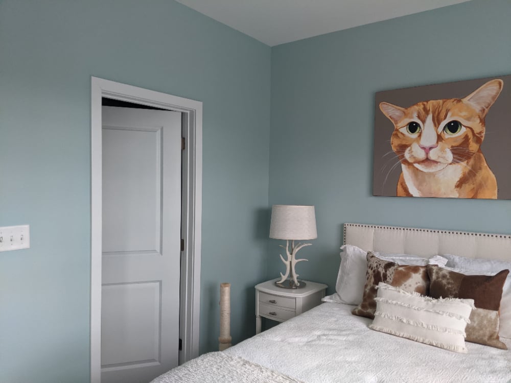 Guest Bedroom- Walls, Ceiling & Trim