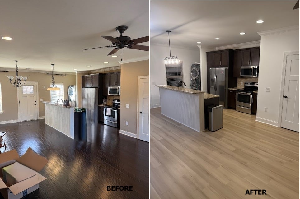 Interior Condominium Kitchen Living/Room Auburn Alabama