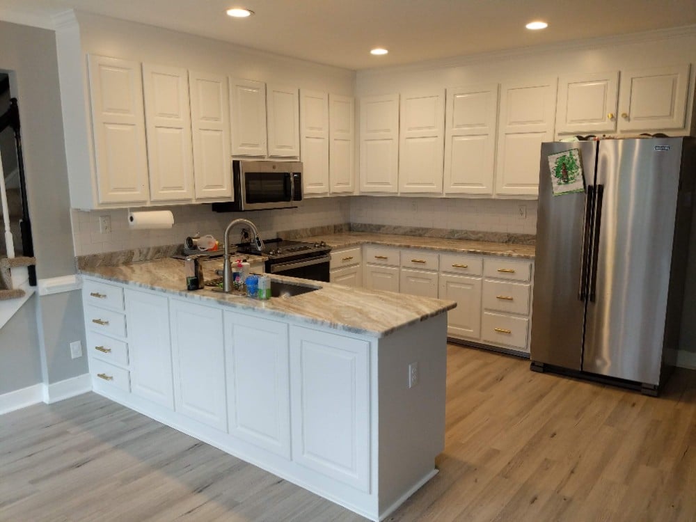 Interior Kitchen- Walls, Trim & Cabinets
