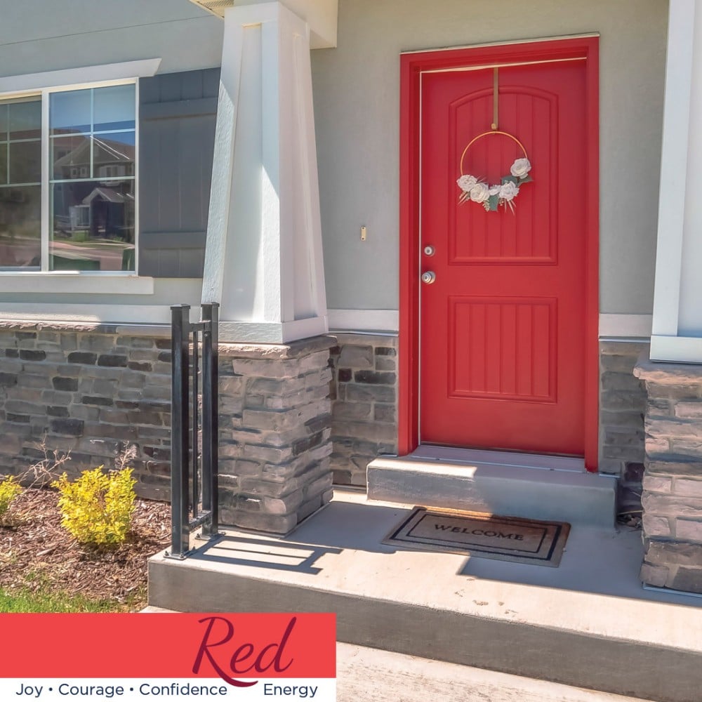 Nothing like a red front door