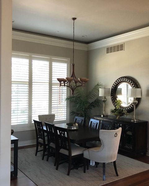 Painted dining room
