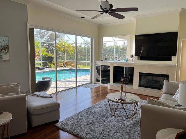 Painted living room