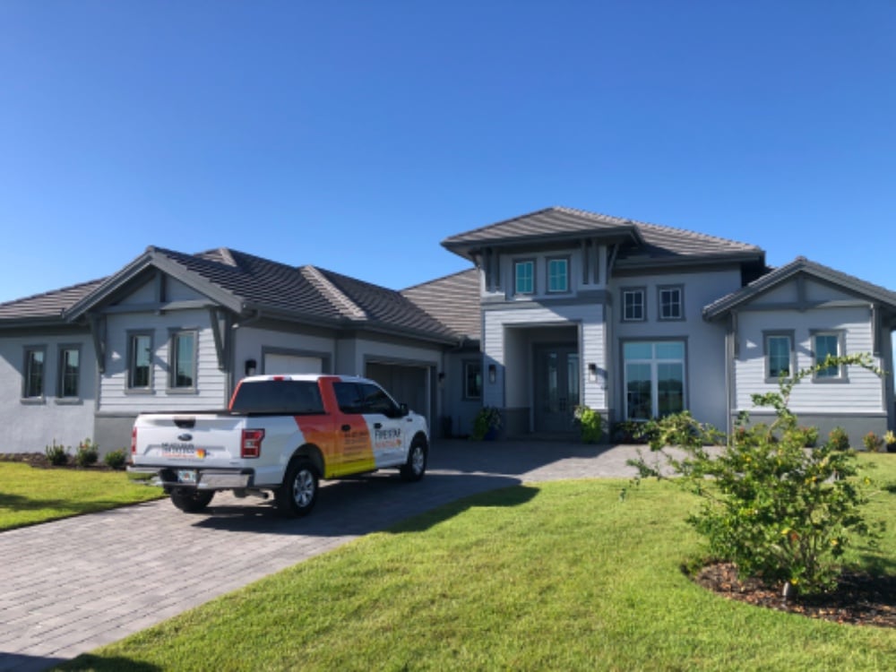 Painted this awesome home with Monorail Silver