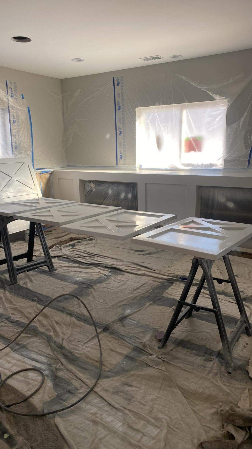 Prepping cabinet doors