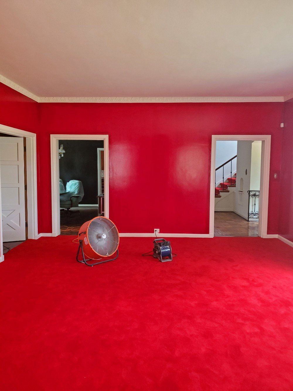 Red Living Room