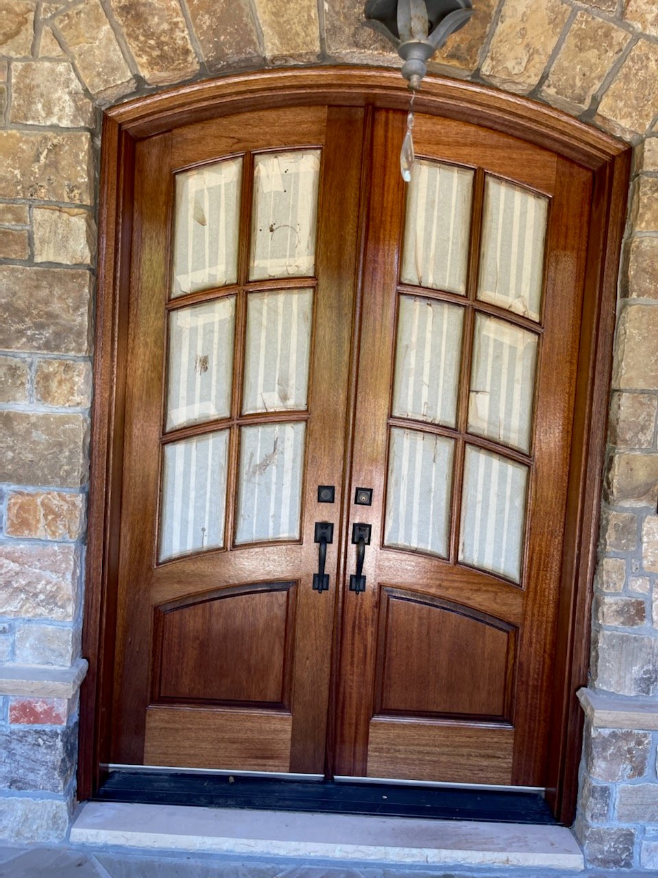 Restained Front Door