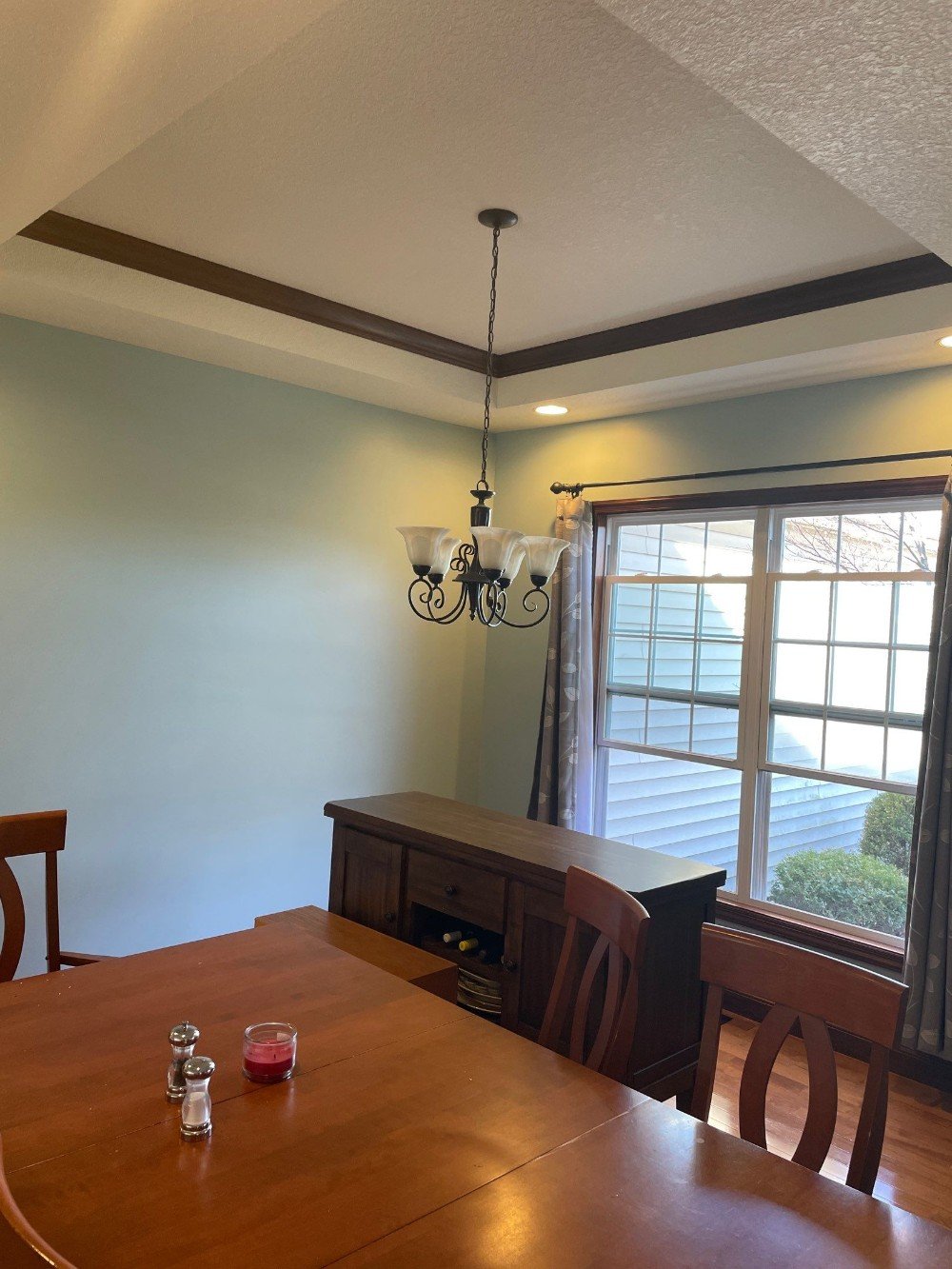 Sherwin-Williams Rain in the Dining Room