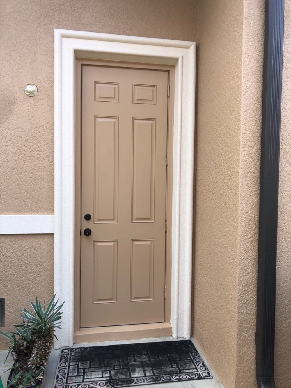 Spray doors with Emerald Urethane for a great look