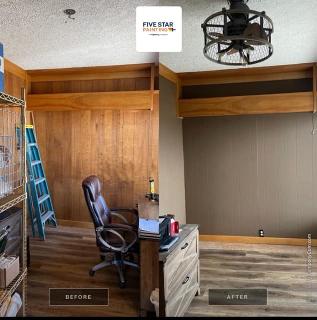 Updating wood paneling