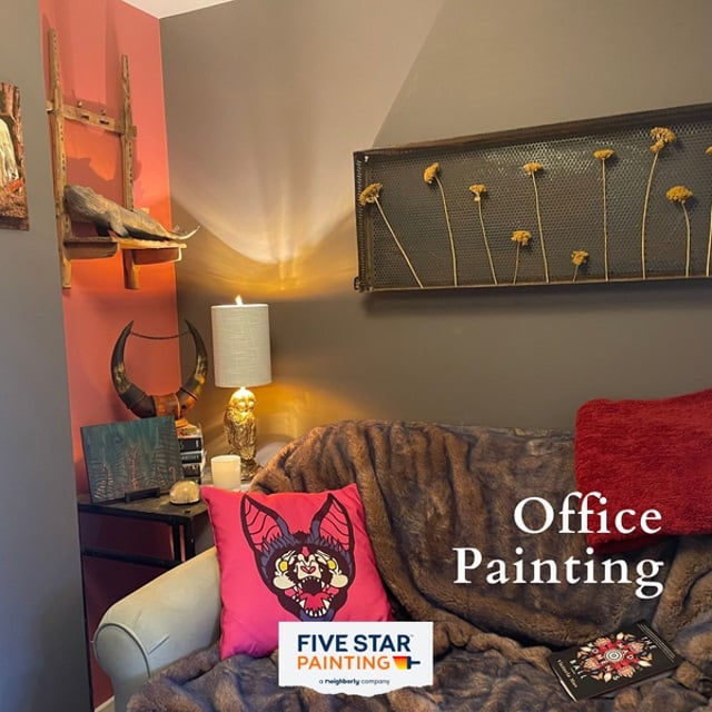 Vibrant workspace: Where colors inspire creativity.