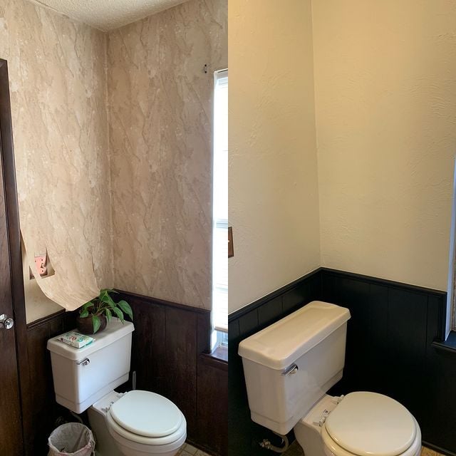 Wallpaper removal and painting. Colors: Sherwin Williams products with customer custom colors.