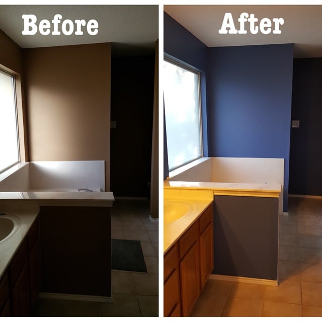 before and after bathroom
