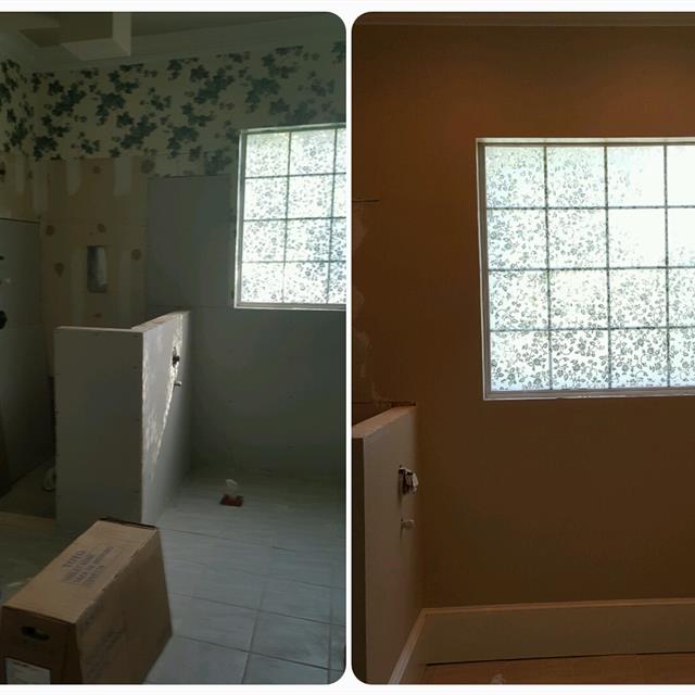 before and after bathroom