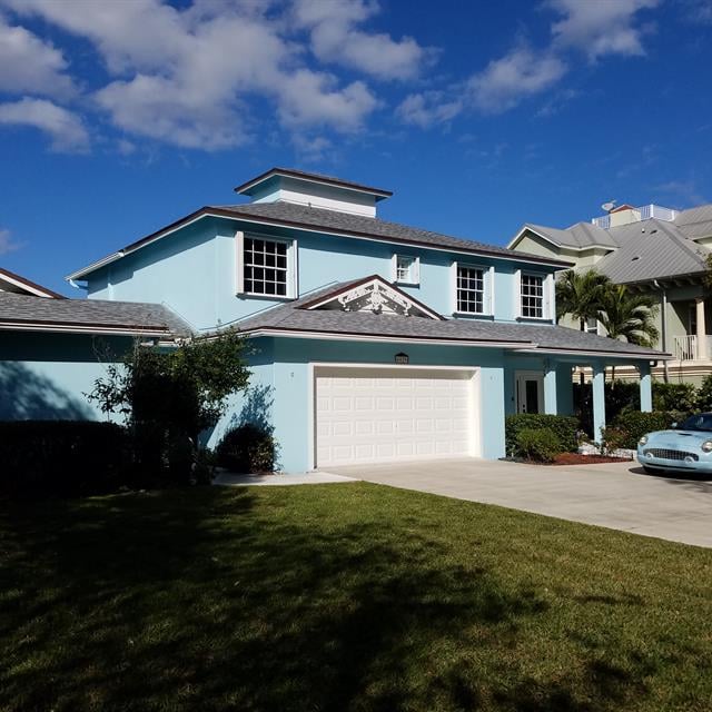blue house