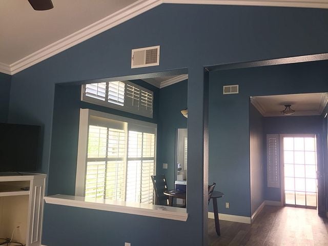 blue interior