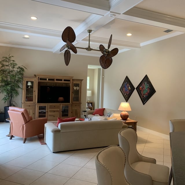 tan walls with home decor