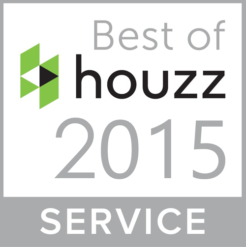 Best of houzz service 2015 badge.