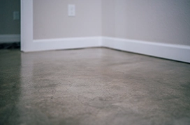 Concrete stained floor.