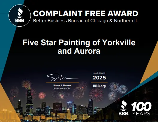Five Star Painting Better Business Award.