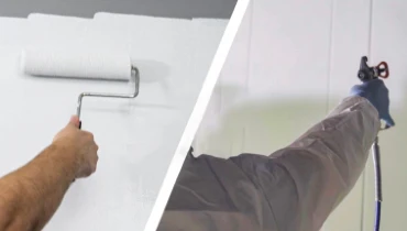 Paint roller vs paint sprayer