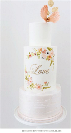 Hand-Painted Wedding Cakes.