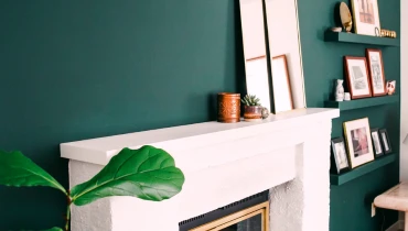 Interior walls painted Cape Verde