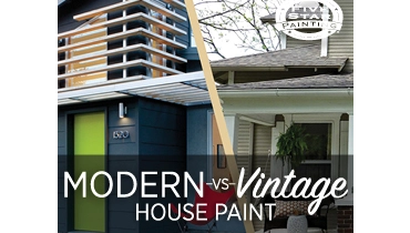 Modern vs Vintage house paint.