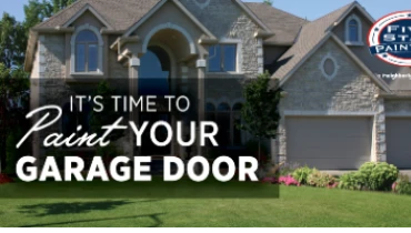 Blog title superimposed over photo of large, two-story house with two attached garages and a manicured, green front lawn